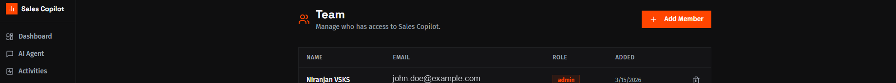Loop Copilot · AI CRM Copilot screen 4